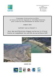 Suivi des prolifÃ©rations d'algues vertes sur le littoral breton ... - Ceva