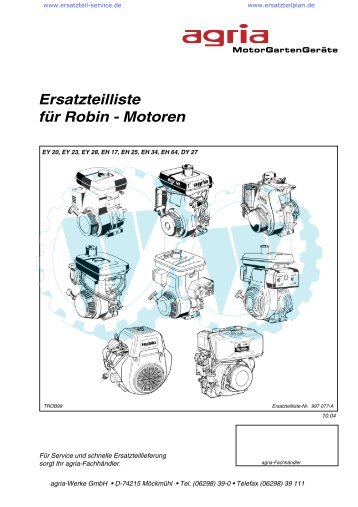 Ersatzteilliste fÃƒÂ¼r Robin - Motoren - WÃƒÂ¶lfnitzer Werkzeugkiste GmbH ...