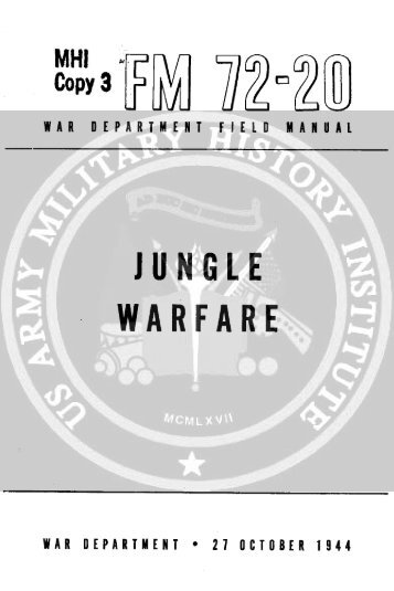 FM 72-20 Jungle Warfare - CIE Hub