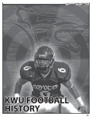 KWU Football History, Pages 55-60 - Kansas Wesleyan University ...