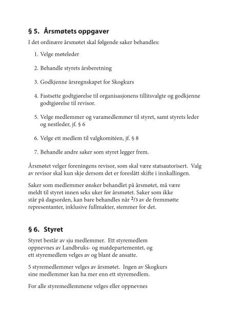 Vedtekter (pdf) - Skogbrukets kursinstitutt