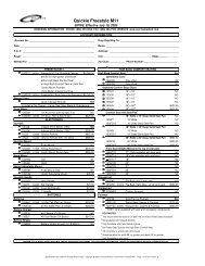 Quickie Freestyle M11 Order Form - Sunrise Medical