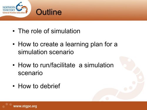 Using Simulation in Primary Care Training - ntgpe