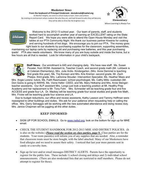 Musketeer News Aug_ 2012.pdf - Monfort Heights Elementary