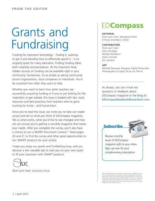 Grants and Fundraising - SMART Technologies