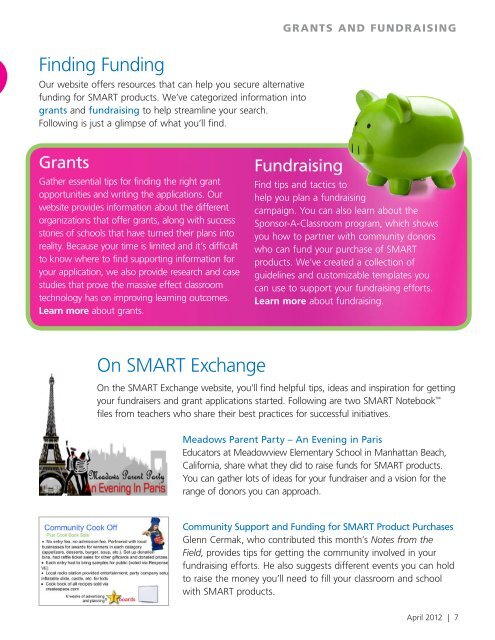 Grants and Fundraising - SMART Technologies