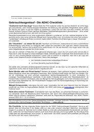 Gebrauchtwagenkauf - Die ADAC-Checkliste - MOTOR-TALK.de