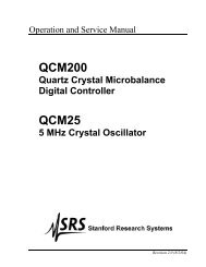 Quartz Crystal Microbalance Digital Controller