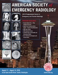 CME - American Society of Emergency Radiology