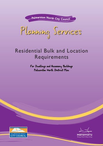 Residential Bulk and Location Requirements - Palmerston North ...