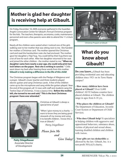 Gibault Children's Services  - Gibault, Inc.