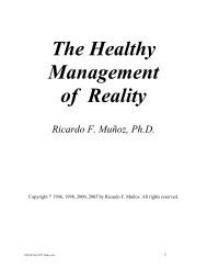 The Healthy Management of Reality - Stanford University
