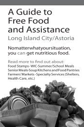 A Guide to Free Food and Assistance - New York City Coalition ...