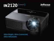 InFocus IN2126 Datasheet - InFocusStore.com