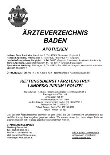 zahn-, kiefer- und gesichtschirurgie - Baden