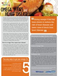 OMEGA 3 FATS HEART DISEASE - City of Windsor Wellness