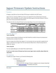Jaguar Firmware Update Instructions - First