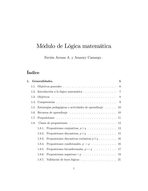 Módulo de Lógica matemática