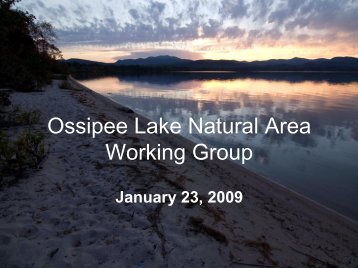 Ossipee Lake Natural Area Working Group