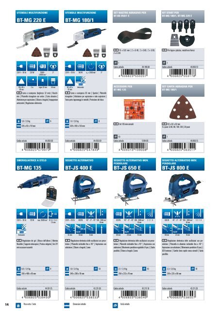 Catalogo gEnEralE lInEa BlU 2012 - Einhell Italia