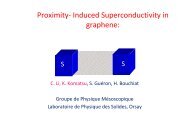 Proximity- Induced Superconductivity in graphene - imaginenano 2013