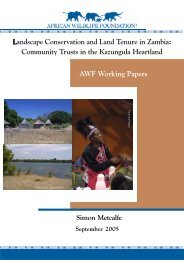 Community Trusts in Kazungula - African Wildlife
