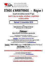 STAGE d'ARBITRAGE - RÃ©gion 1 - Ippon Karate Club Tivoli