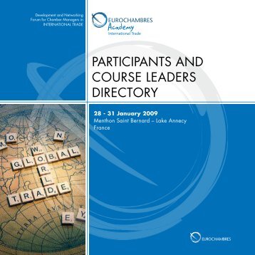 participants and course leaders directory - Eurochambres Academy