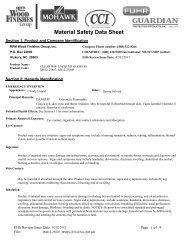 MSDS - Mohawk Finishing Products