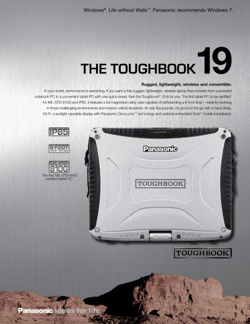 Download the Toughbook 19 Spec Sheet - DataSource Mobility