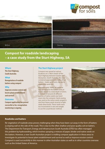 Sturt Highway - roadside landscaping - Compost for Soils