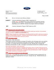 Customer Satisfaction Program 07n09 Supplement All State Ford Customer Satisfaction Program 07m07 Supplement 1 All State Ford