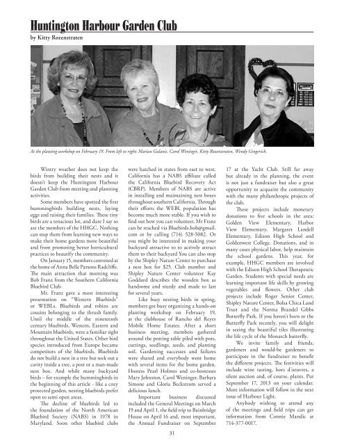 HL April 13.indd - Harbour Light Magazine