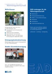Leistungen für die Wohnungswirtschaft - EAD - Darmstadt
