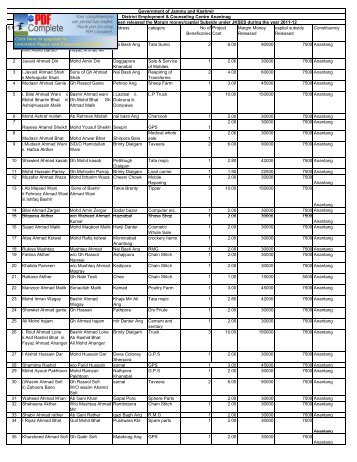 District Employment & Counselling Centre - Department of ...