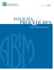 Policies and Procedures for Certification - College of Medicine