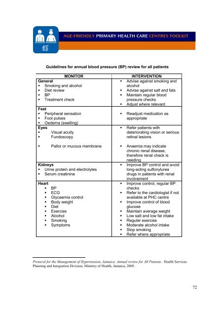 Age-friendly Primary Health Care Centres Toolkit - World Health ...