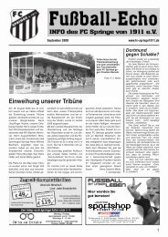 05041/970097 den FuÃŸball !!! den Verein - FC Springe von 1911