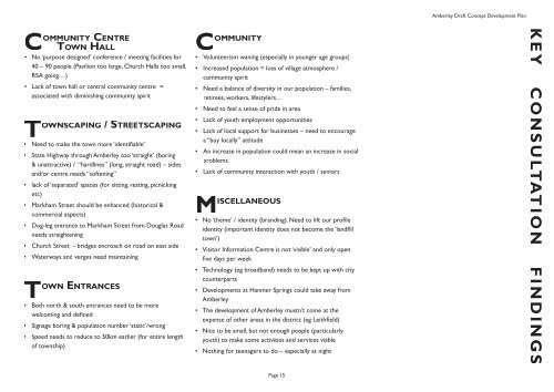 Amberley Concept Development Plan 2005 - Hurunui District Council