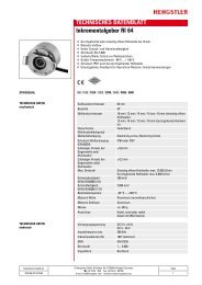 TECHNISCHES DATENBLATT Inkrementalgeber ... - Hengstler GmbH