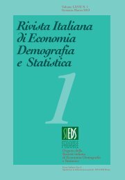 rivista italiana di economia demografia e statistica - Sieds
