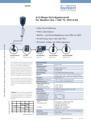 2/2-Wege-SchrÃ¤gsitzventil fÃ¼r Medien bis +180 ÂºC, DN13-65 - Burkert