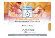 PLCopen Benchmarking Positioning the controllers