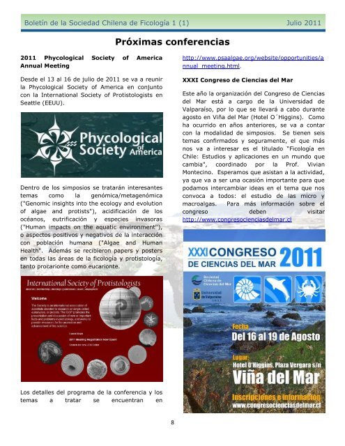 Boletin de la Sociedad Chilena de Ficologia 1(1)