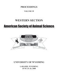 American Society of Animal Science American Society of Animal ...