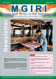 NewsLetter Aug 2010 - Mahatma Gandhi Institute for Rural ...