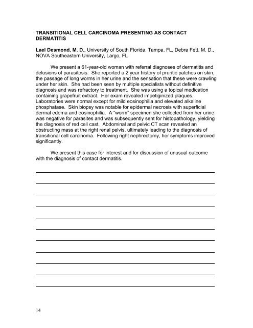 2006 Abstracts - American Contact Dermatitis Society