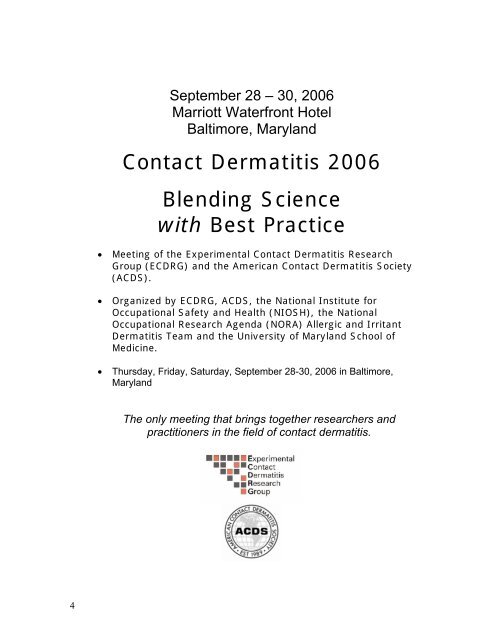 2006 Abstracts - American Contact Dermatitis Society