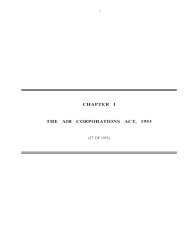 chapter i the air corporations act, 1953 - Directorate General of Civil ...