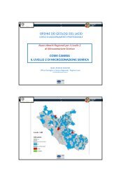 COME CAMBIA IL LIVELLO 2 DI MICROZONAZIONE SISMICA ...